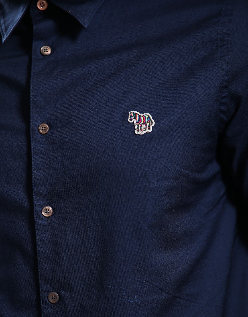Paul Smith Casual Fit Zebra Shirt Navy
