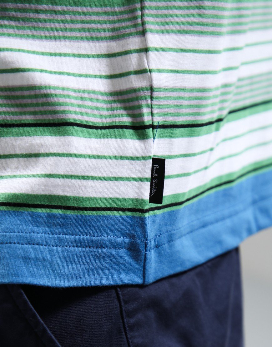 Paul Smith Casual Fit Stripe T-Shirt Cobalt Blue