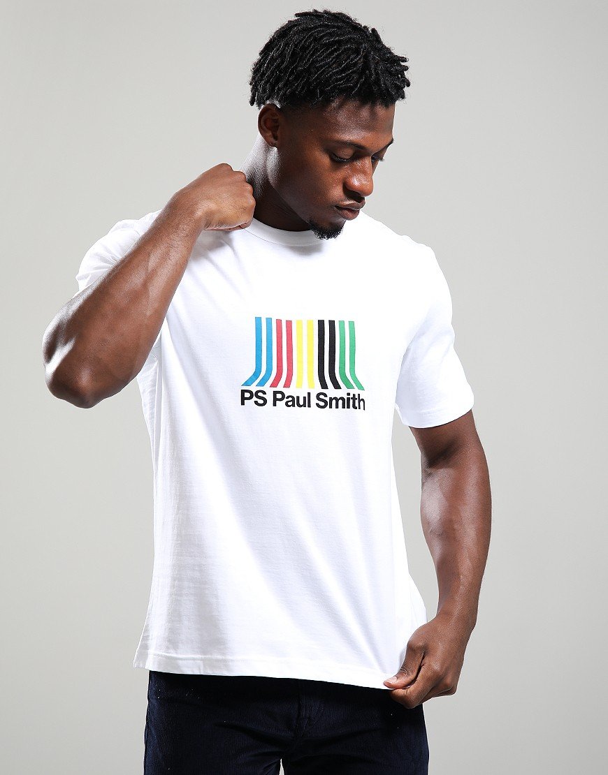 Paul Smith Casual Fit Stripe T-Shirt 01 White