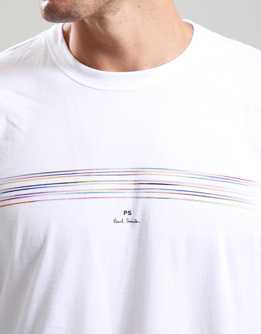 Paul Smith Casual Fit Stripe T-Shirt 01 White