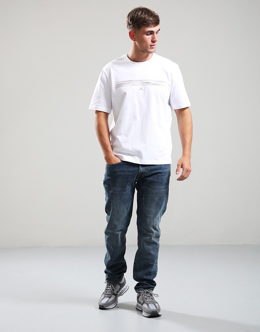 Paul Smith Casual Fit Stripe T-Shirt 01 White