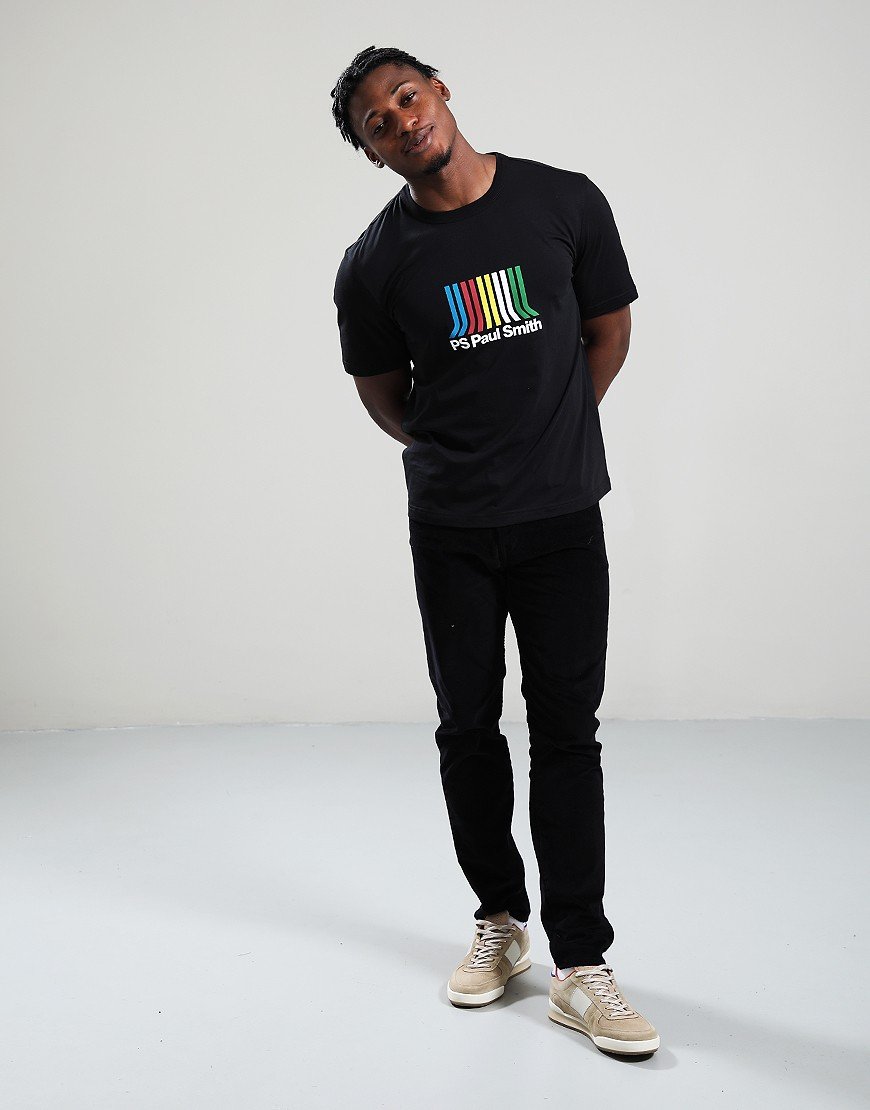 Paul Smith Casual Fit Stripe T-Shirt 79 Black