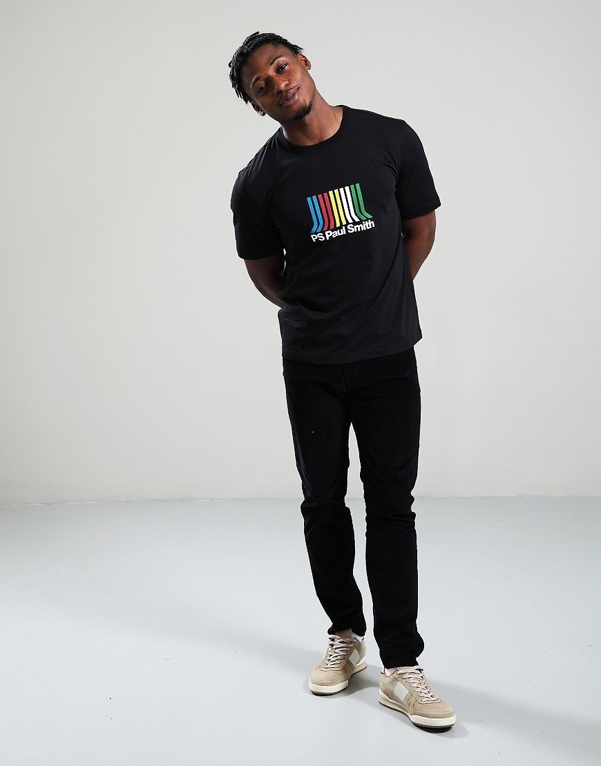 Paul Smith Casual Fit Stripe T-Shirt 79 Black