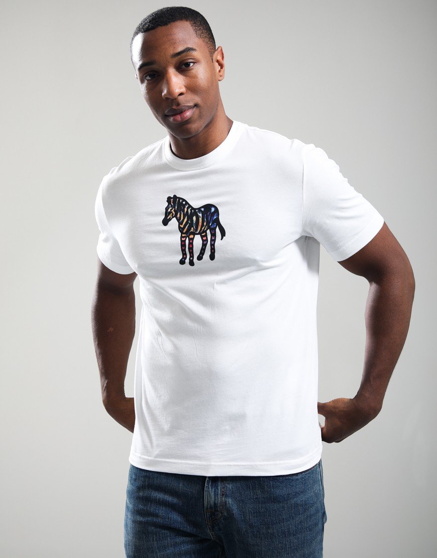 Paul Smith Casual Fit Zebra T-Shirt 02 White