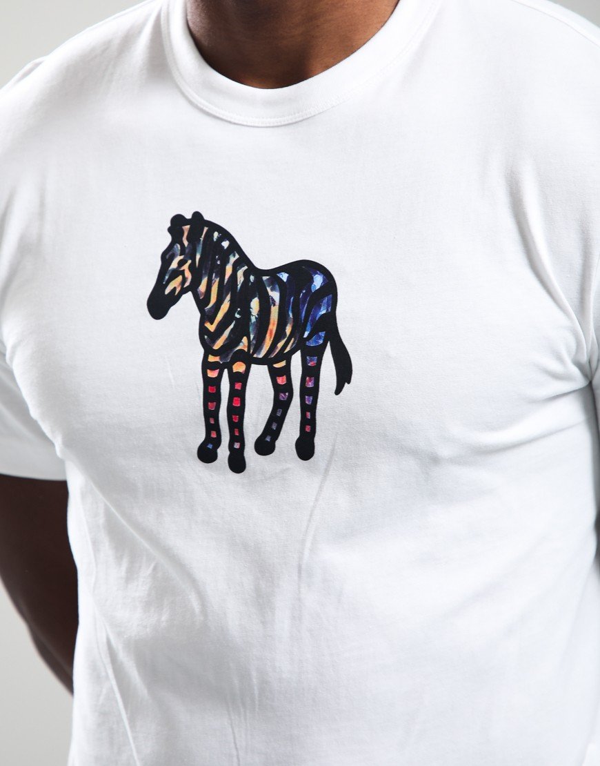 Paul Smith Casual Fit Zebra T-Shirt 02 White