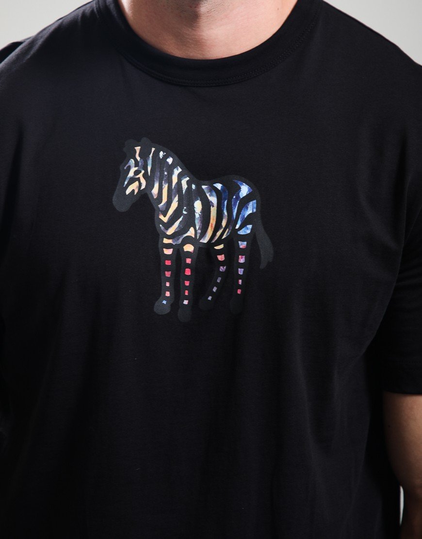 Paul Smith Casual Fit Zebra T-Shirt 79 Black