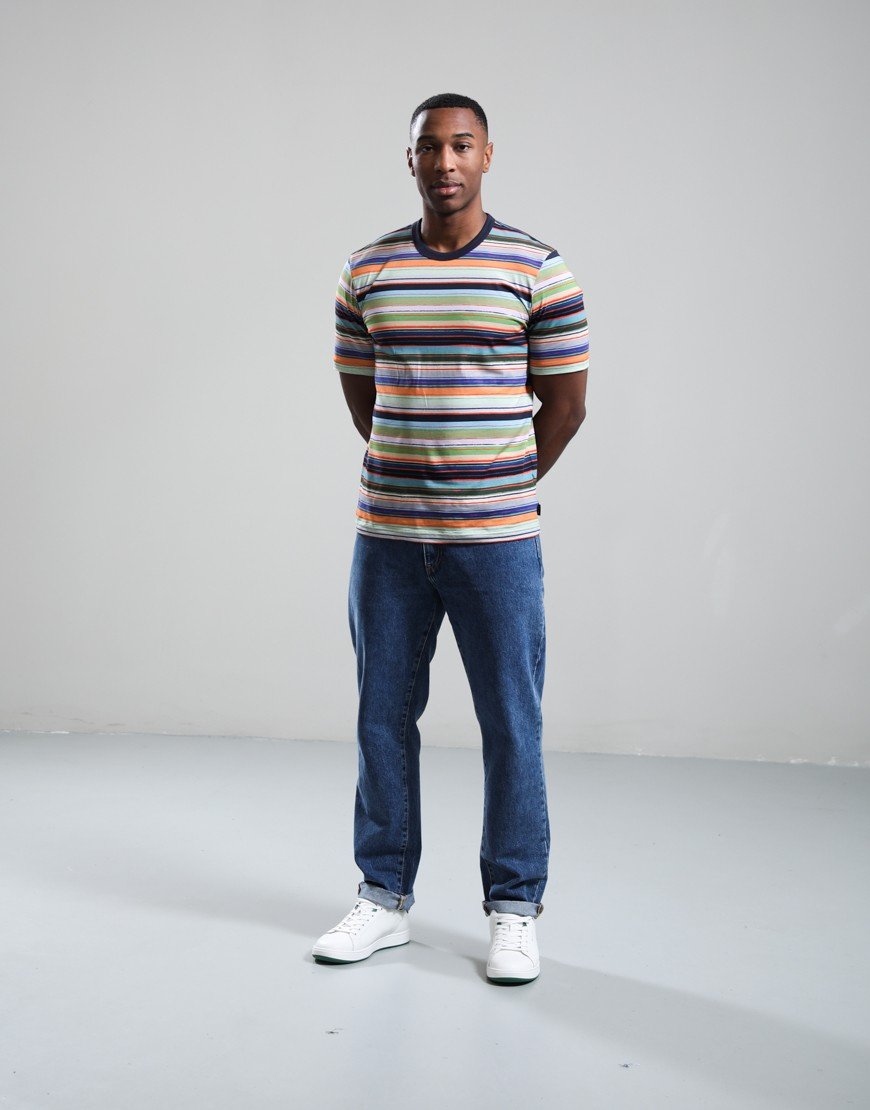 Paul Smith Casual Fit Stripe T-Shirt Multi Coloured 92