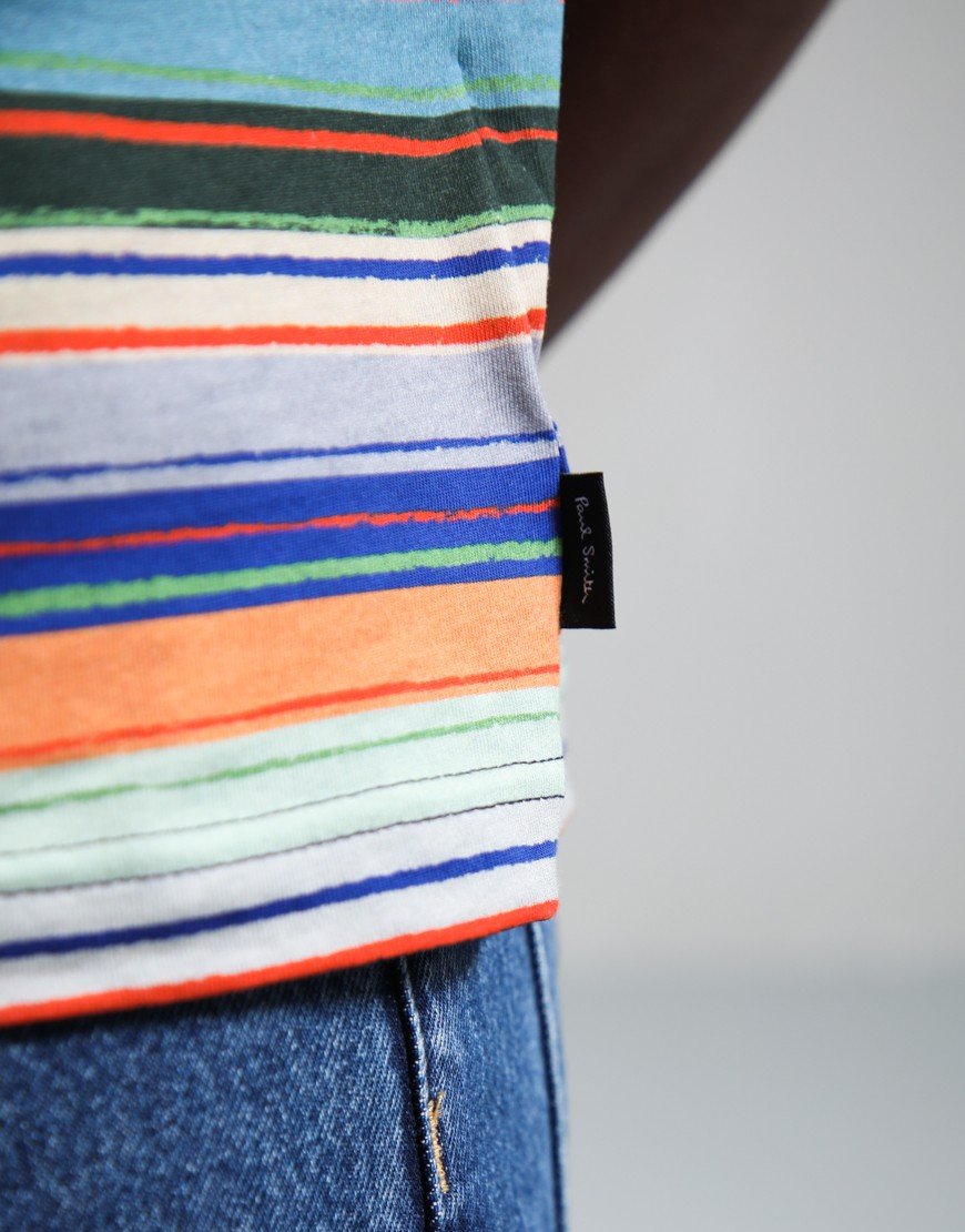 Paul Smith Casual Fit Stripe T-Shirt Multi Coloured 92