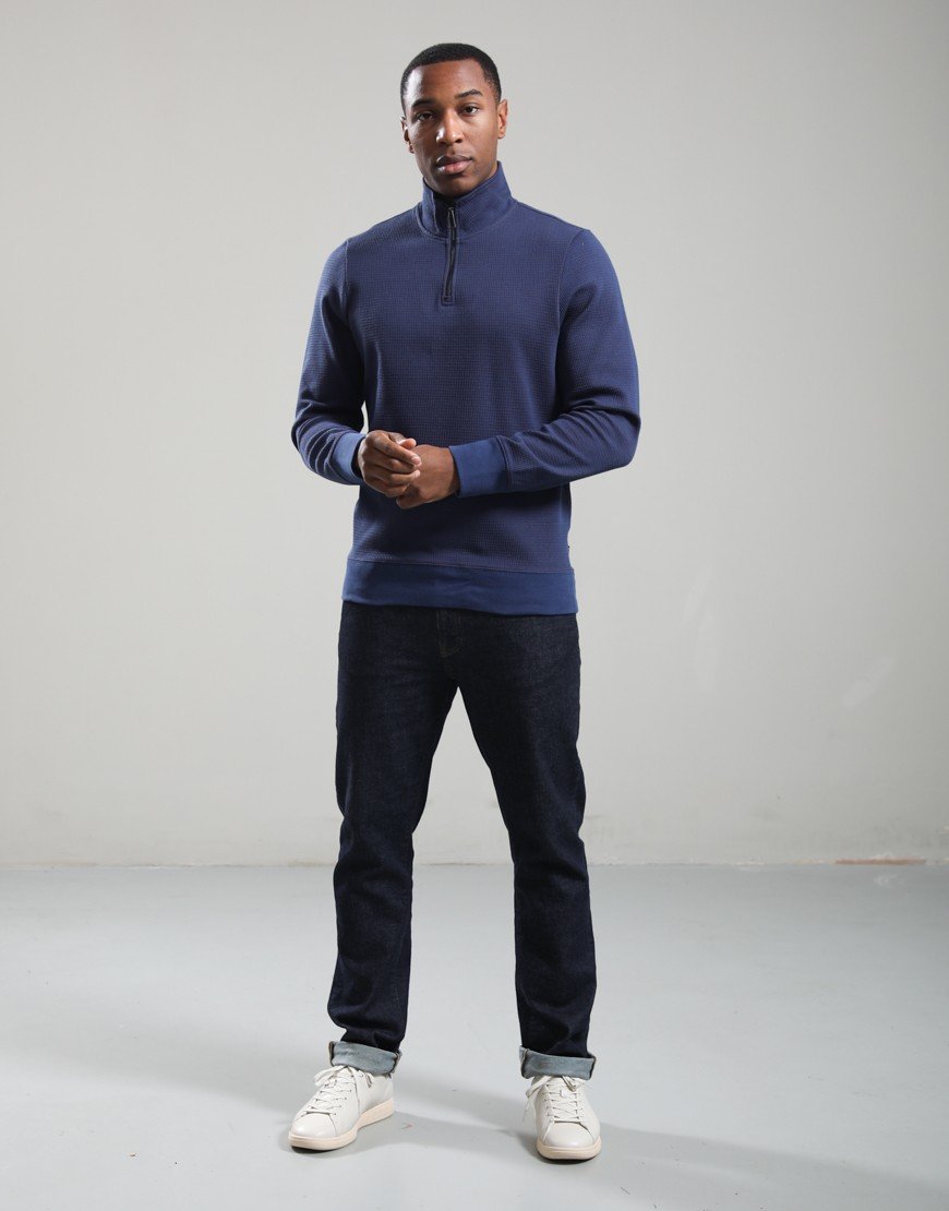 Paul Smith Classic Half Zip Top Indigo