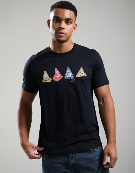 Paul Smith Cones Print T-Shirt Navy