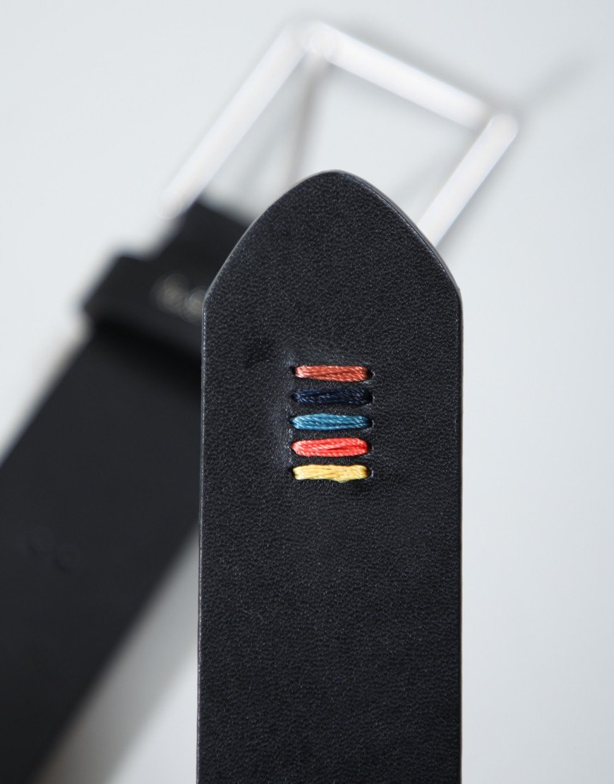 Paul Smith Cow Leather Zinc Alloy Buckle Belt 79A