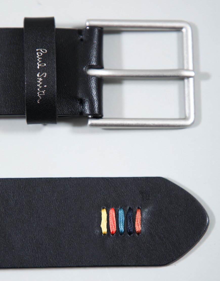 Paul Smith Cow Leather Zinc Alloy Buckle Belt 79A