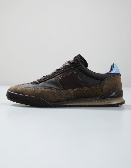 Paul Smith Dover Trainers Brown Khaki Toe 68 Brown