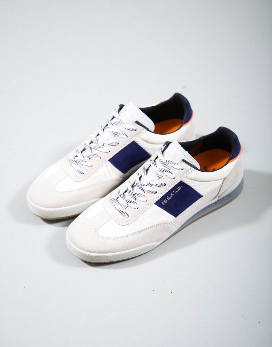 Paul Smith Dover Trainers White Blue Spoiler