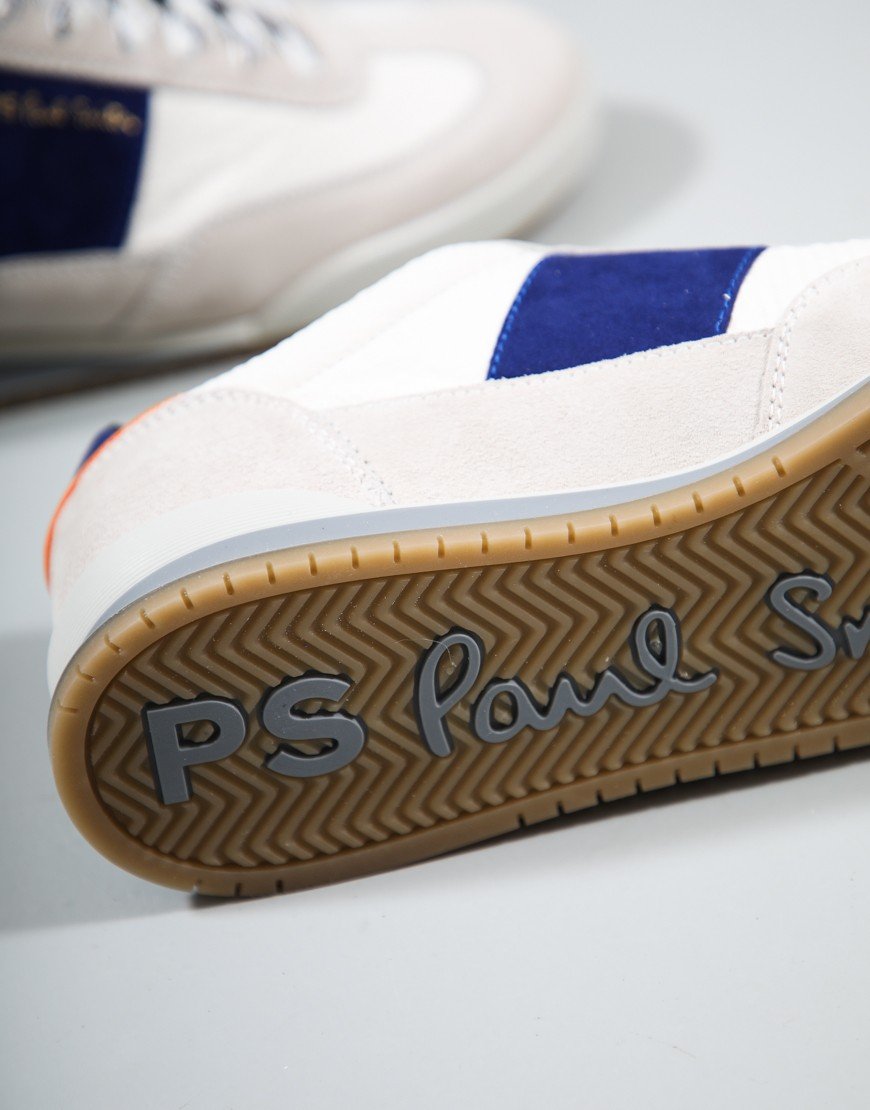 Paul Smith Dover Trainers White Blue Spoiler
