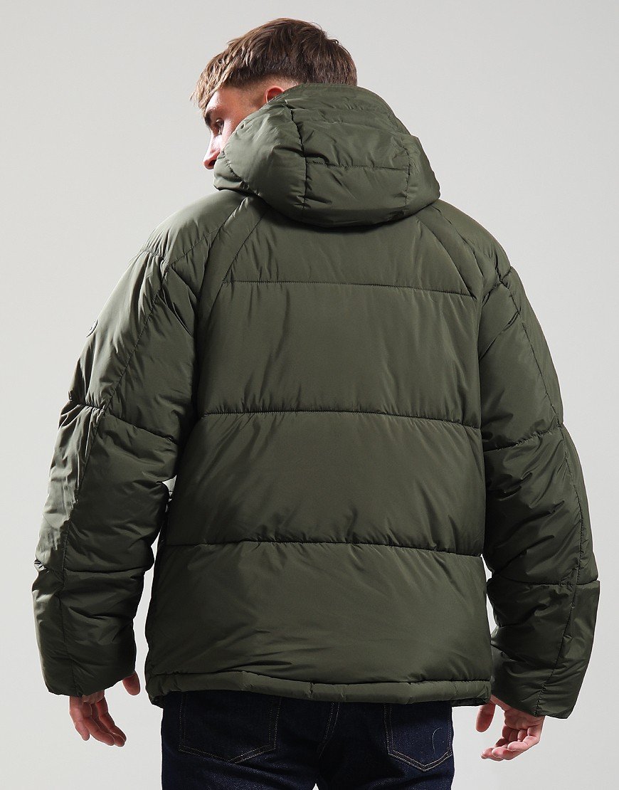 Paul Smith Fibre Down Raglan Puffa Jacket 39 Very Dark Green