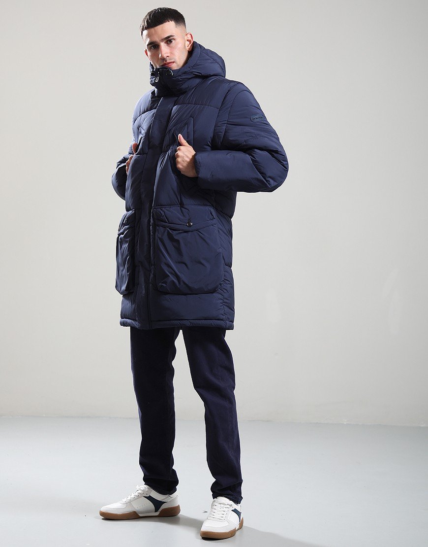 Paul Smith Fibre Down Parka Jacket 49 Very Dark Navy
