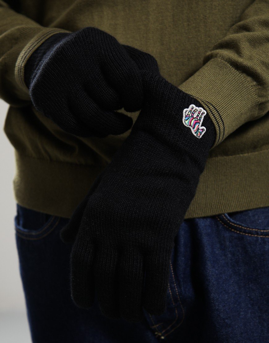 Paul Smith Glove Zebra 79A Black