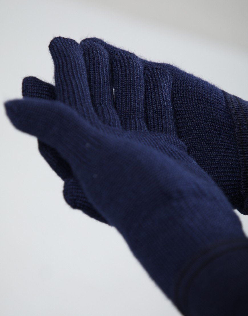 Paul Smith Zebra Gloves Navy