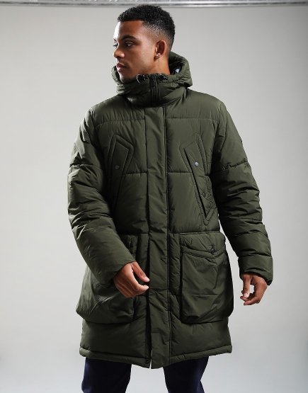 Paul Smith Fibre Down Parka 39 Very Dark Green