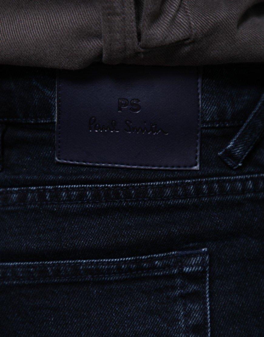 Paul Smith Tapered Fit 'Blue Black Stretch' Jeans Dark Wash