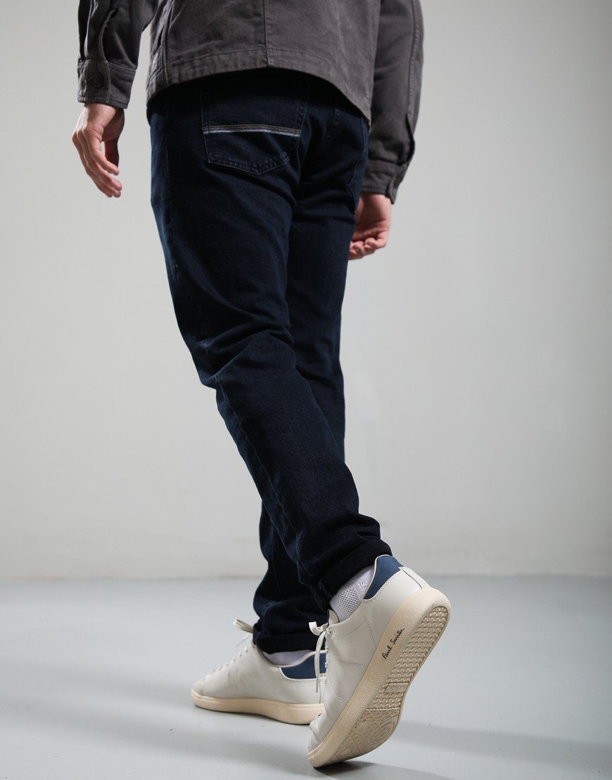 Paul Smith Tapered Fit 'Blue Black Stretch' Jeans Dark Wash