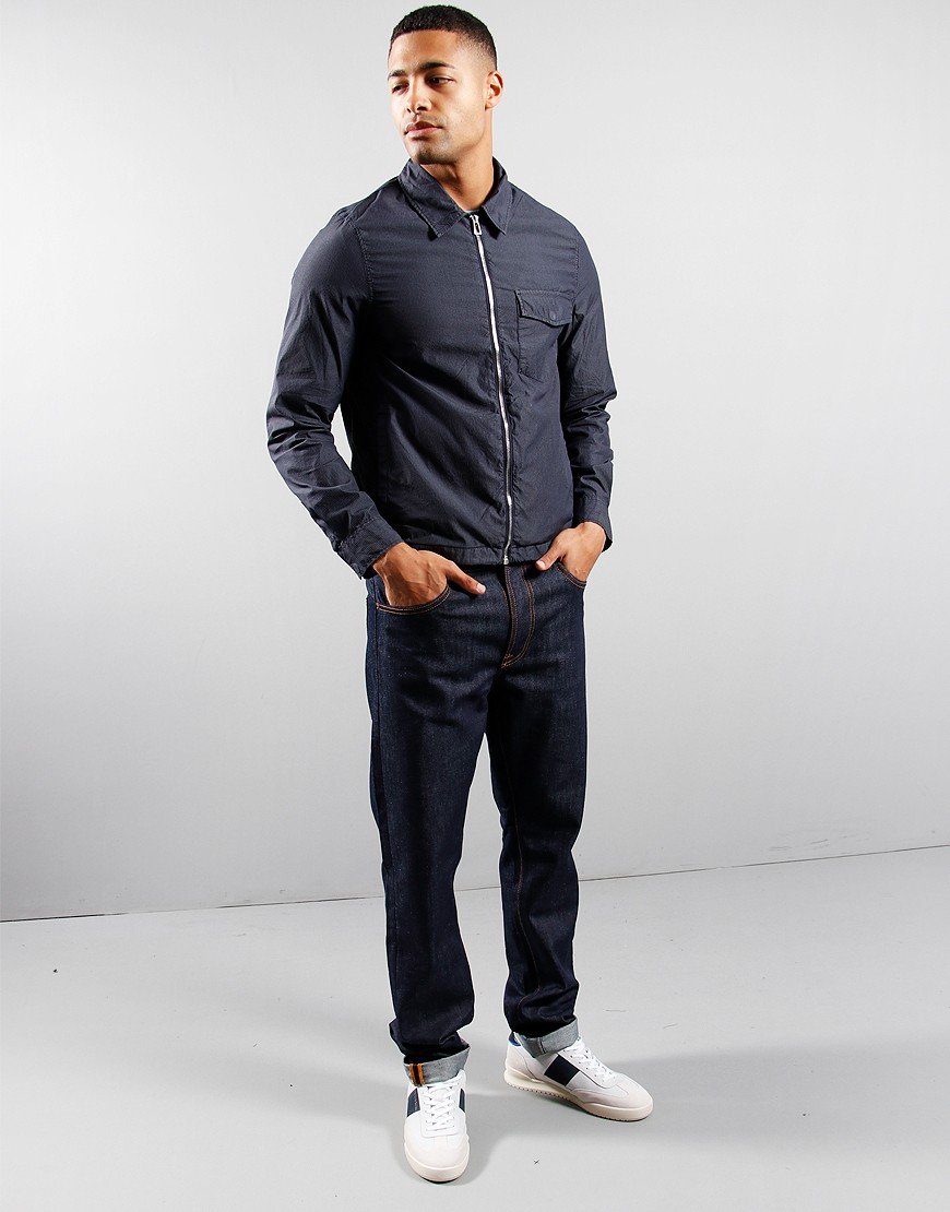 Paul Smith Casual Zip Shirt Jacket Very Dark Navy - Terraces