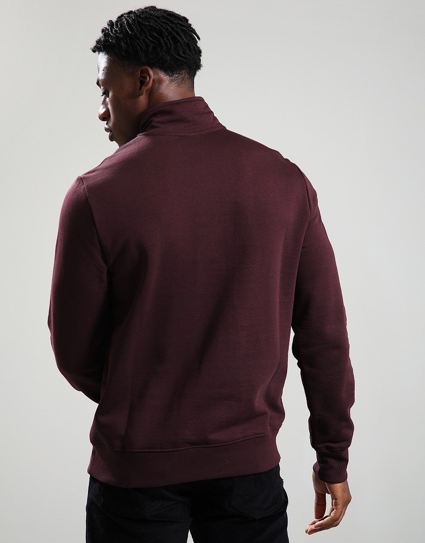 Paul Smith Regular Fit Half Zip Sweat 29A Very Dark Red