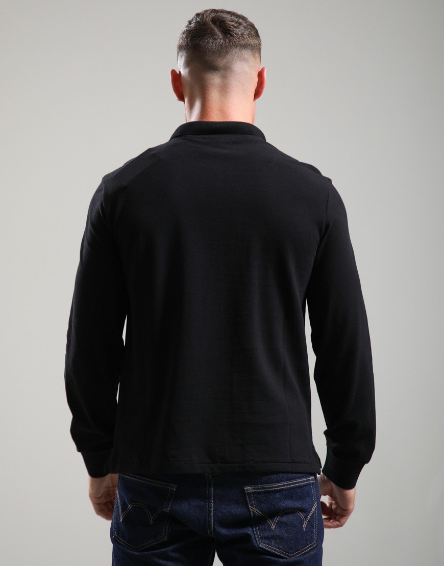 Paul Smith Long Sleeve Regular Fit Polo Shirt Black