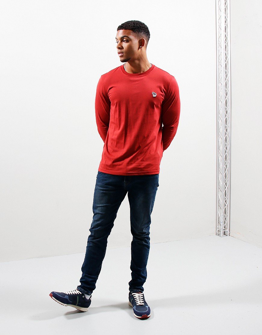 Paul Smith Long Sleeve Regular Fit T-Shirt 27B Blood