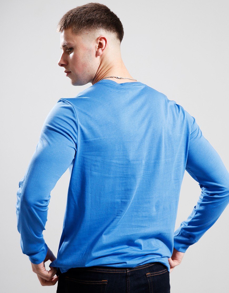 Paul Smith Long Sleeve Zebra Badge T-Shirt Blue