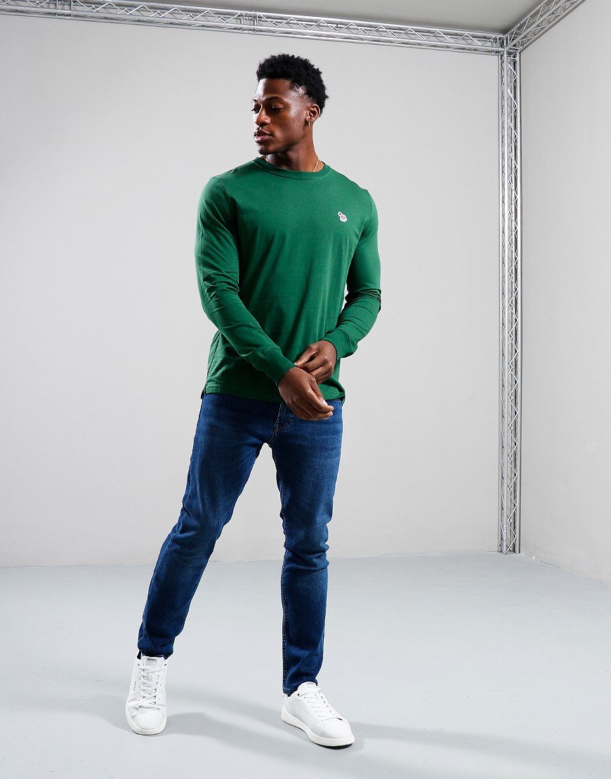 Paul Smith Long Sleeve Regular Fit Zebra T-Shirt Green - Terraces