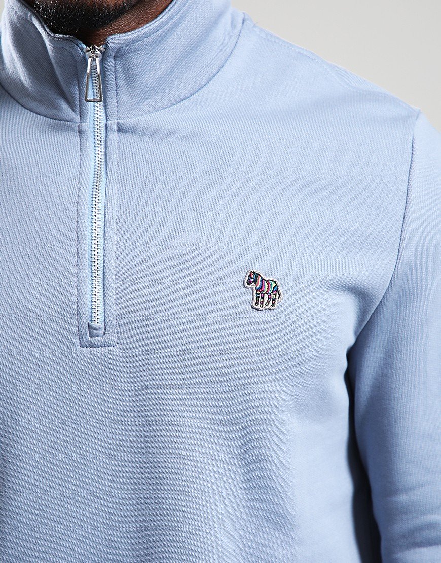 Paul Smith Regular Fit Half Zip Sweat 43G Greyish Blue