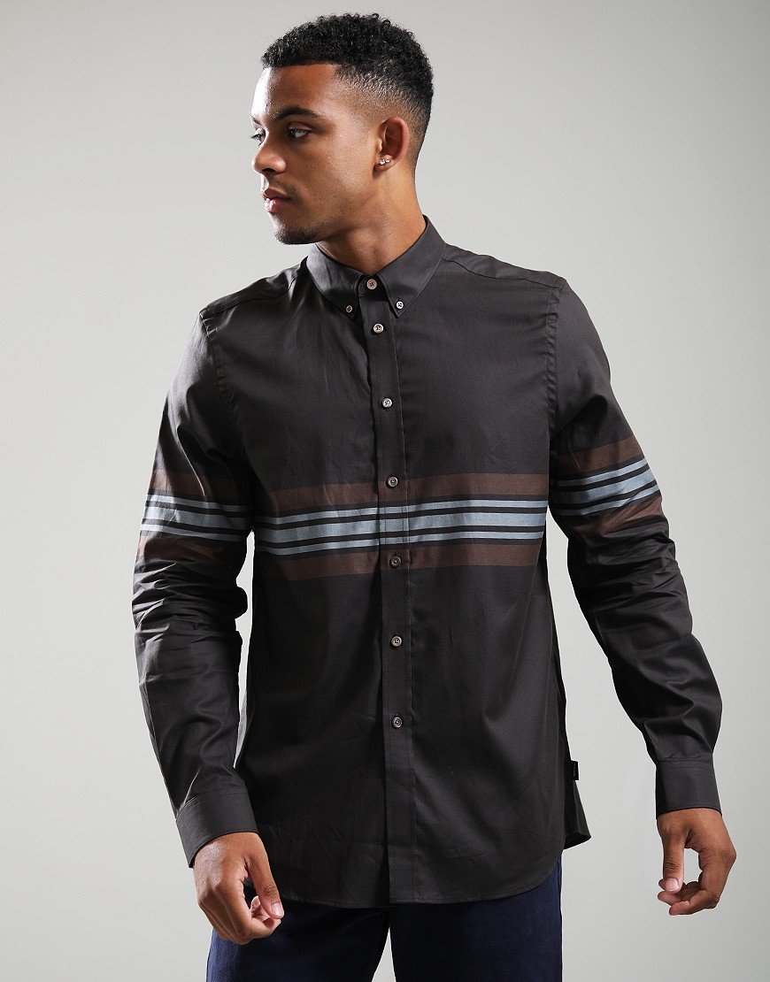 Paul Smith Bd Col Regular Fit Long Sleeve Shirt 79 Black