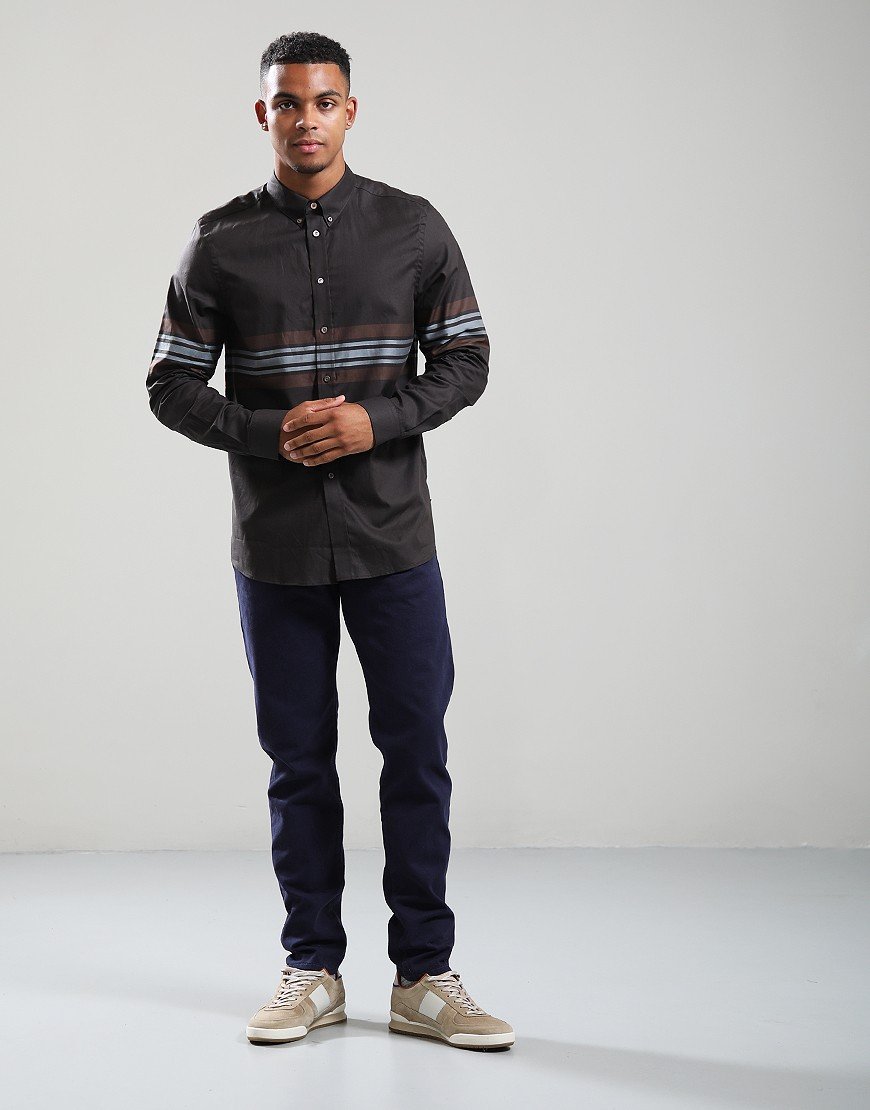 Paul Smith Bd Col Regular Fit Long Sleeve Shirt 79 Black