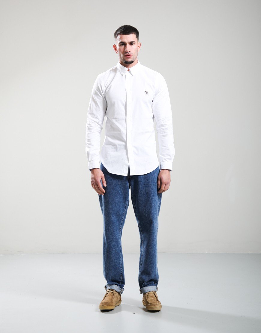 Paul Smith Tailored Fit Long Sleeve Shirt White