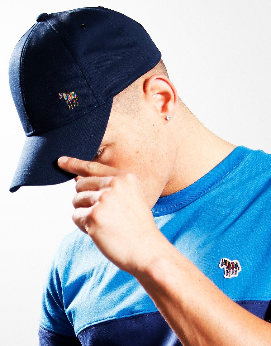 Paul Smith Men Cap Zebra 47 Navy 