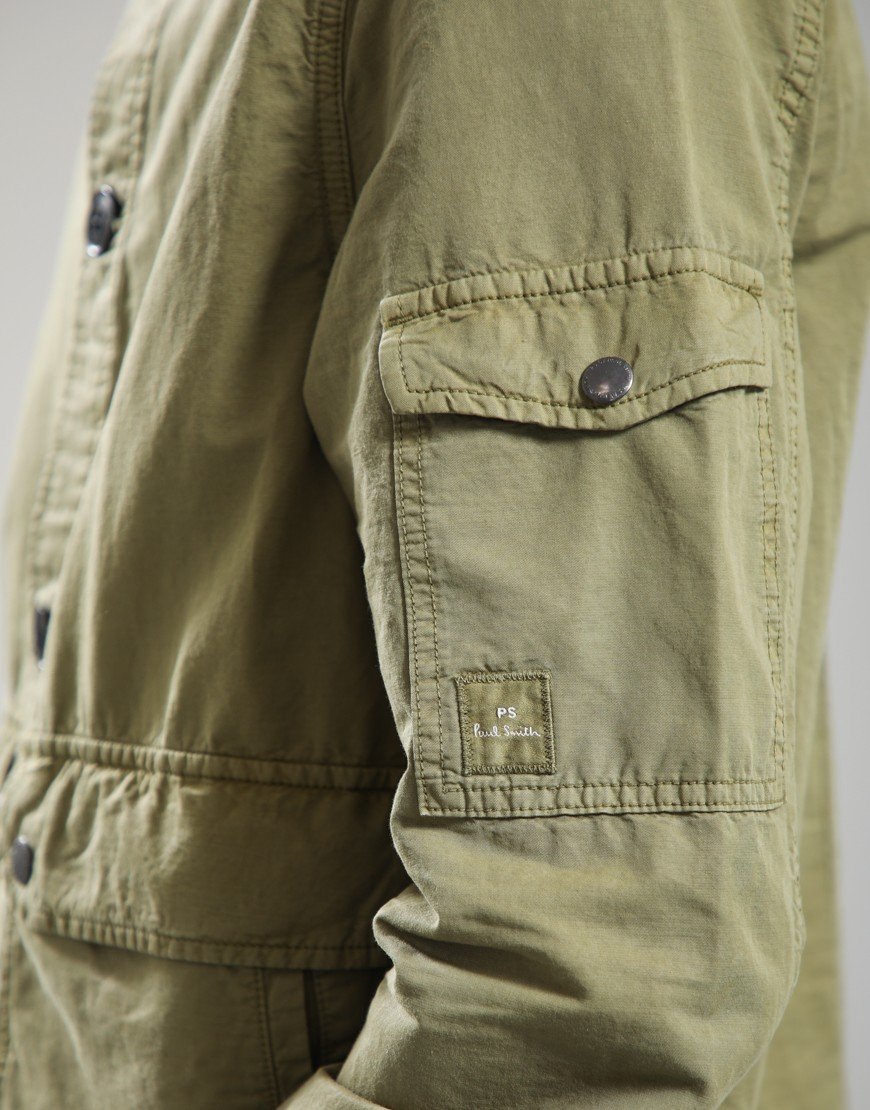 Paul Smith Shirt Jacket Olive Green 36