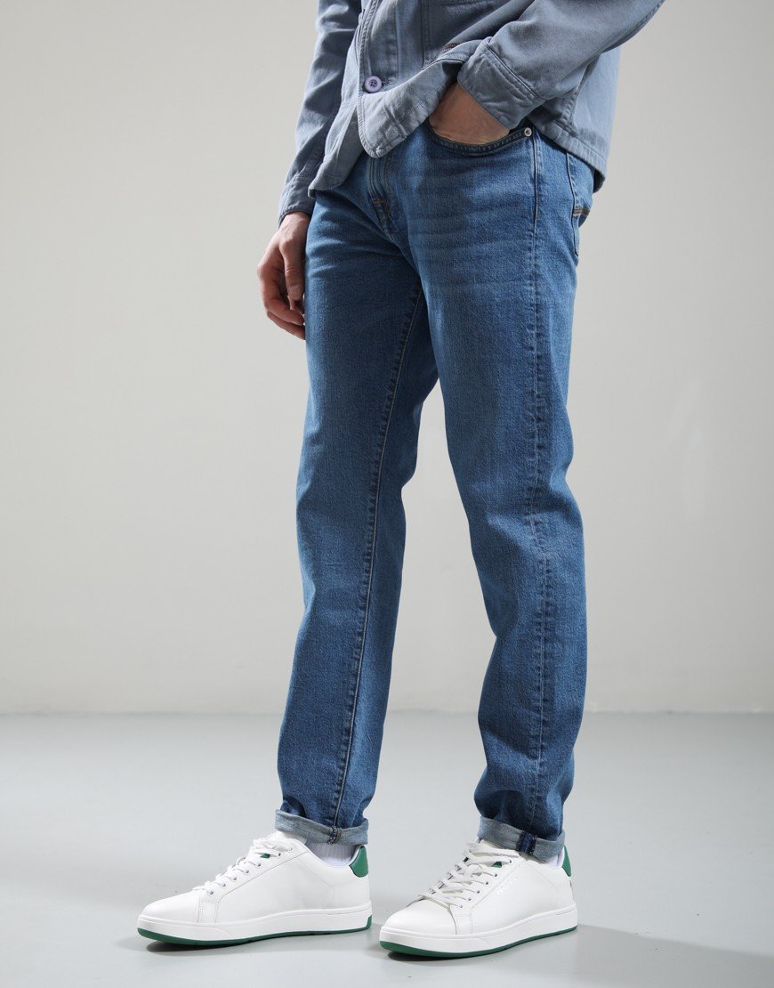 Paul Smith Tapered Fit Jeans Blue Over Dyed