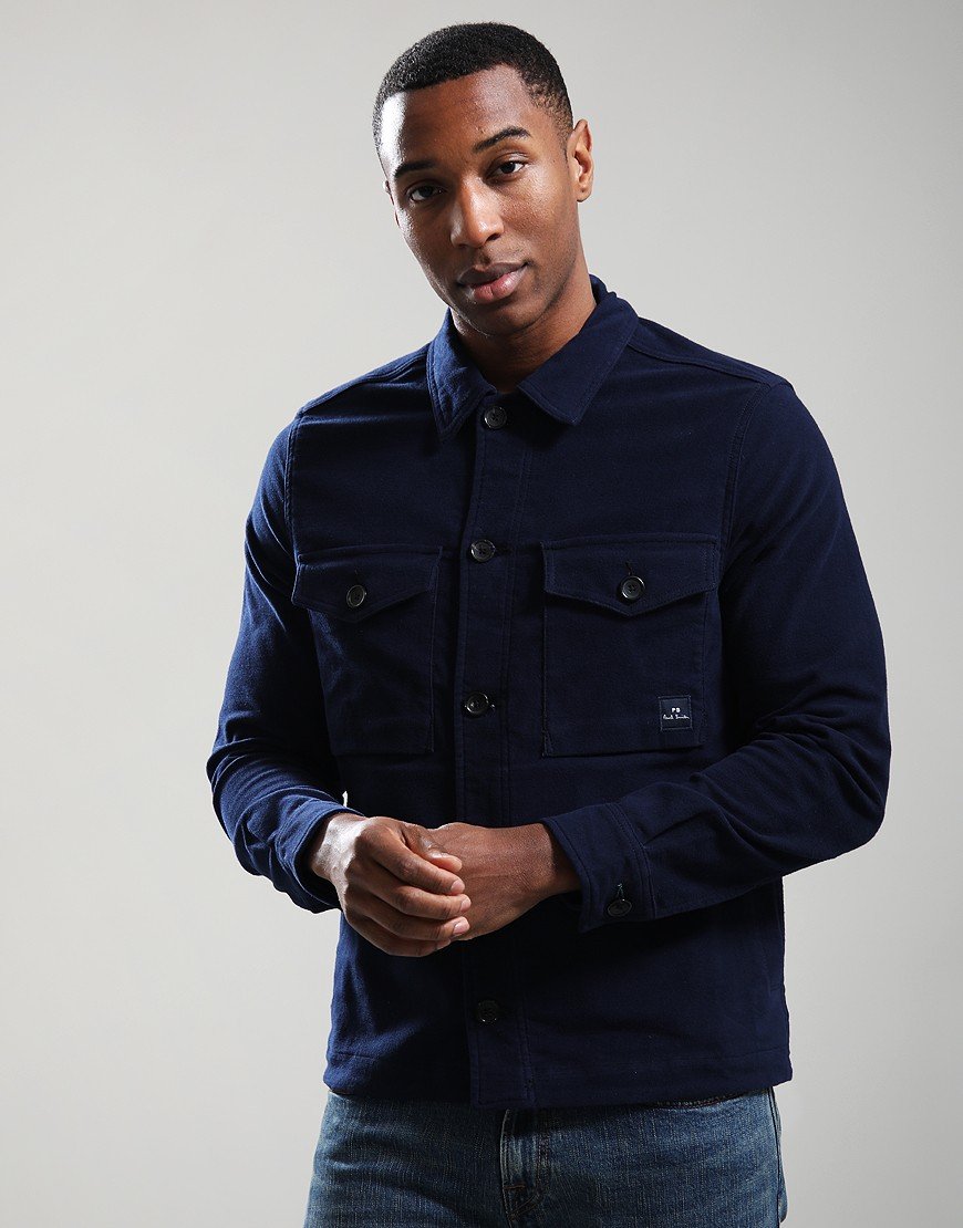 Paul Smith Military Overshirt Jacket 49 Very Dark Navy