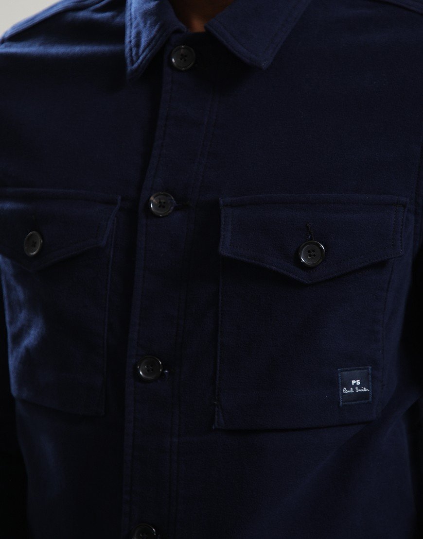 Paul Smith Military Overshirt Jacket 49 Very Dark Navy