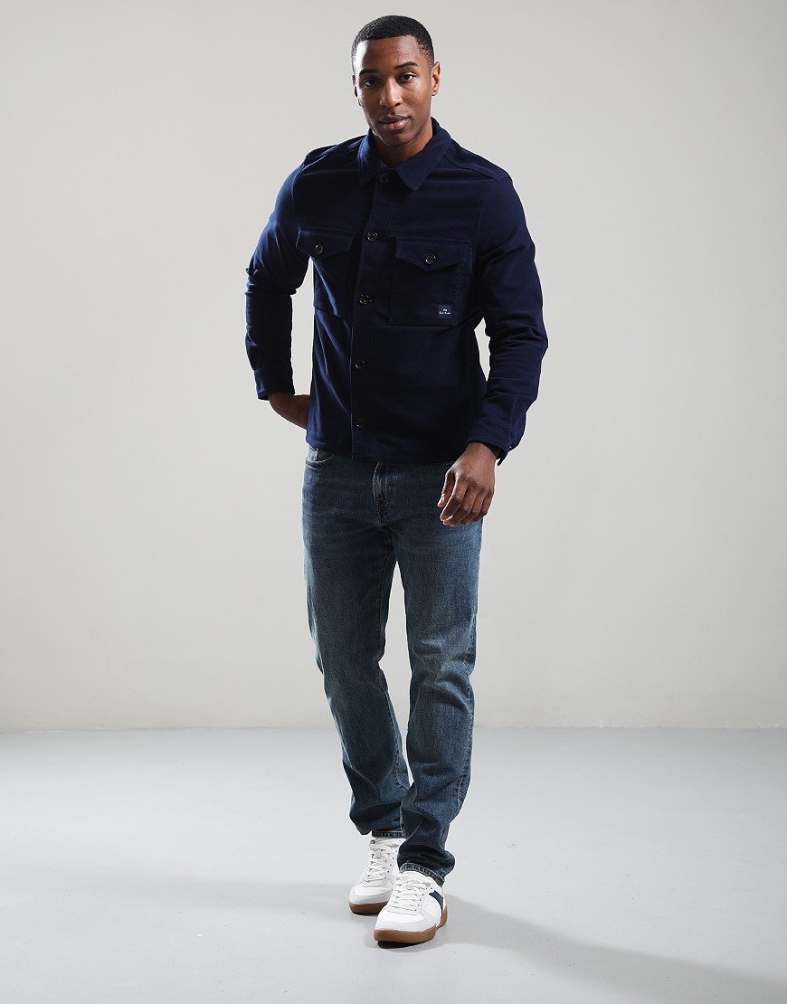 Paul Smith Military Overshirt Jacket 49 Very Dark Navy