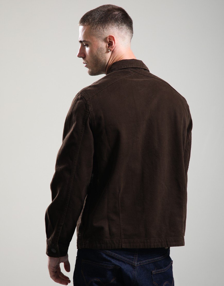 Paul Smith Military Overshirt Jacket Dark Brown