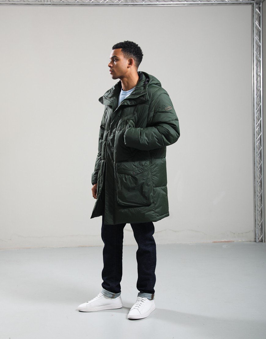Paul Smith Recycled-Nylon Padded Parka Bottle Green