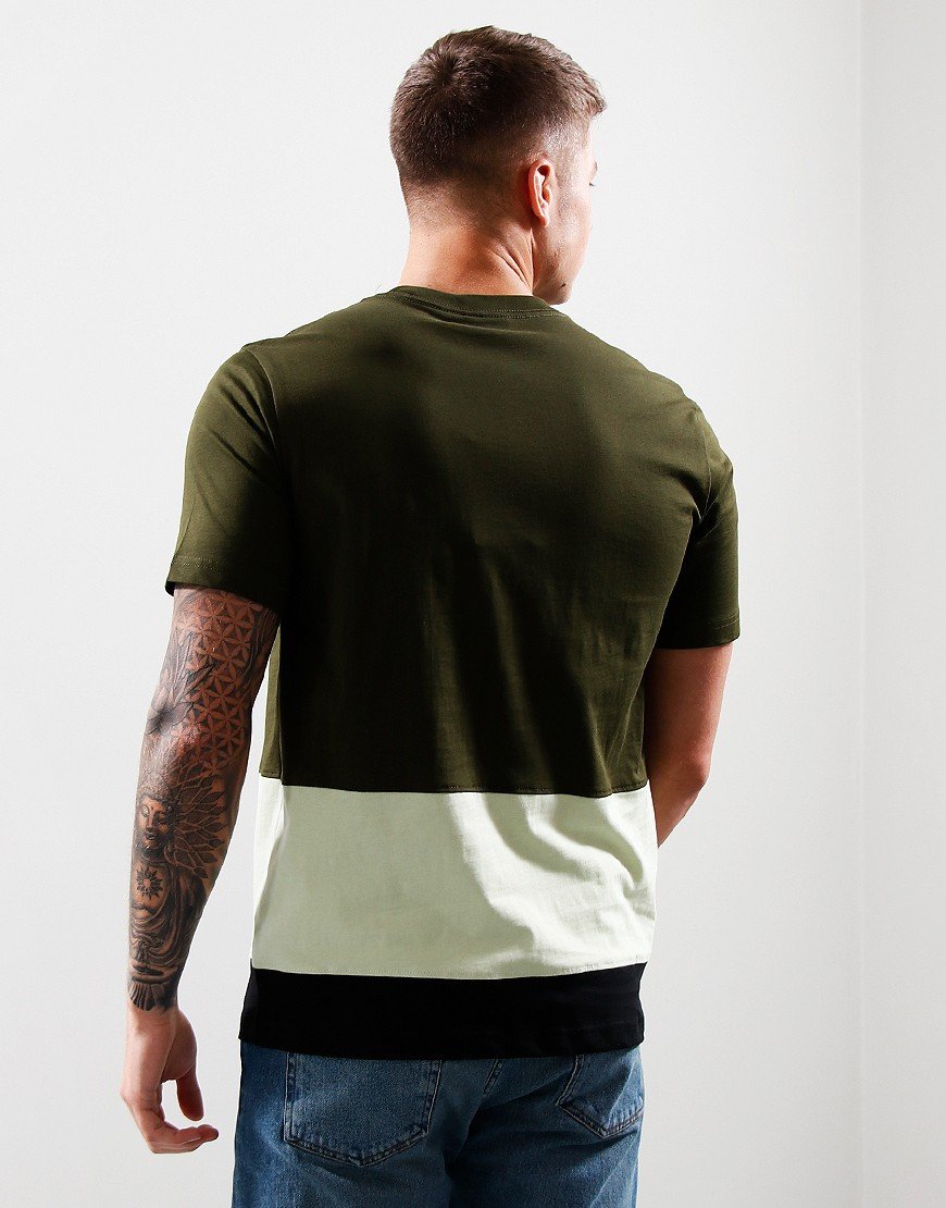 Paul Smith Panel Zebra T-Shirt 36C Olive Green