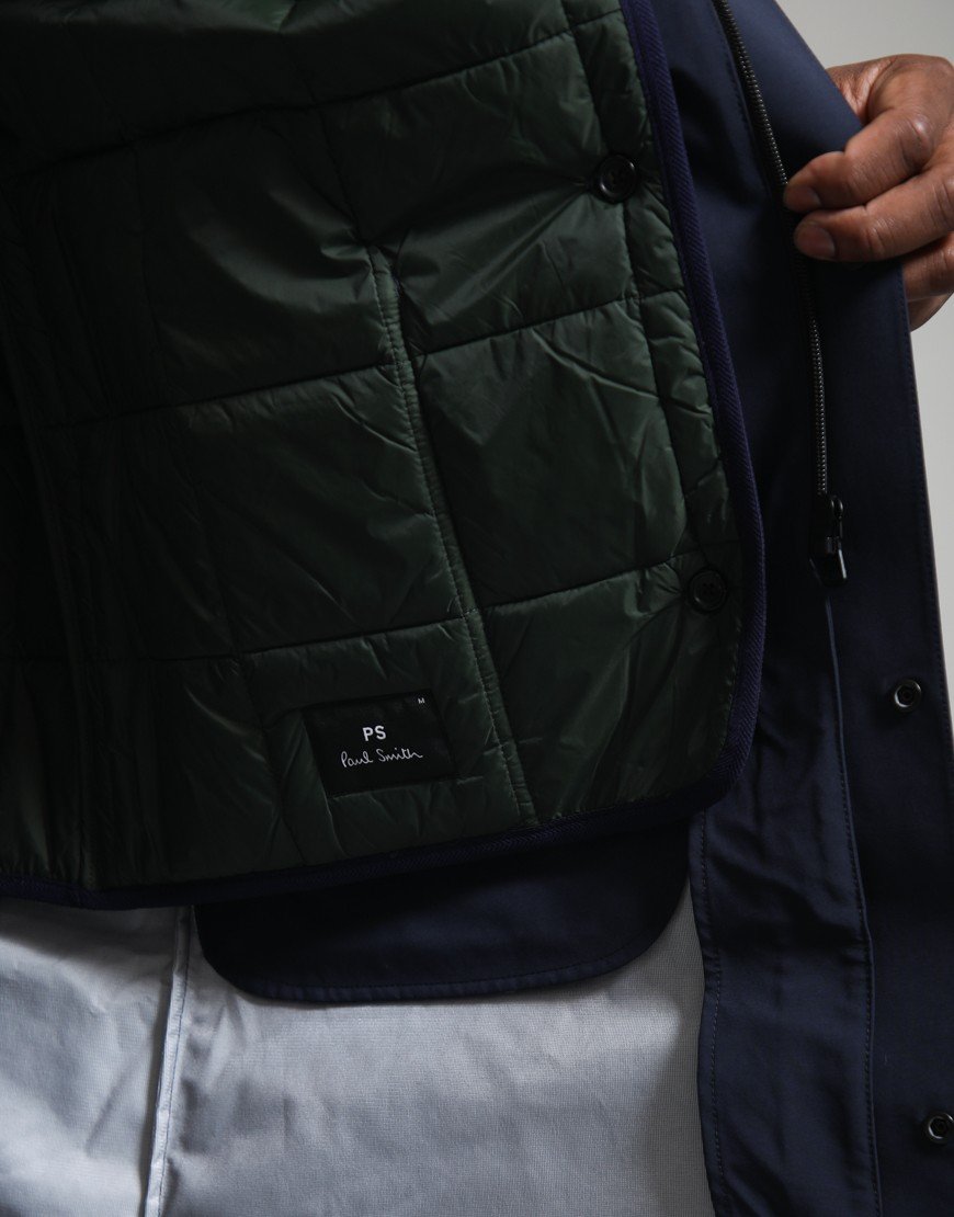 Paul Smith Waterproof Detachable Liner Parka Very Dark Navy