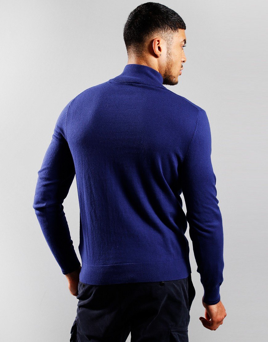 Paul Smith Pullover Half Zip Knit 45 Cobalt Blue