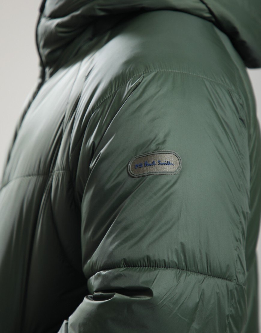 Paul Smith Raglan Puffa Coat Bottle Green