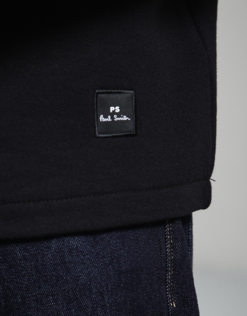 Paul Smith Regular Fit Half Zip Collar Sweat Black