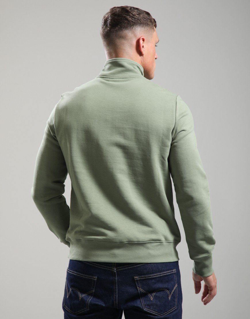 Paul Smith Half Zip Sweat Zebra Greyish Green